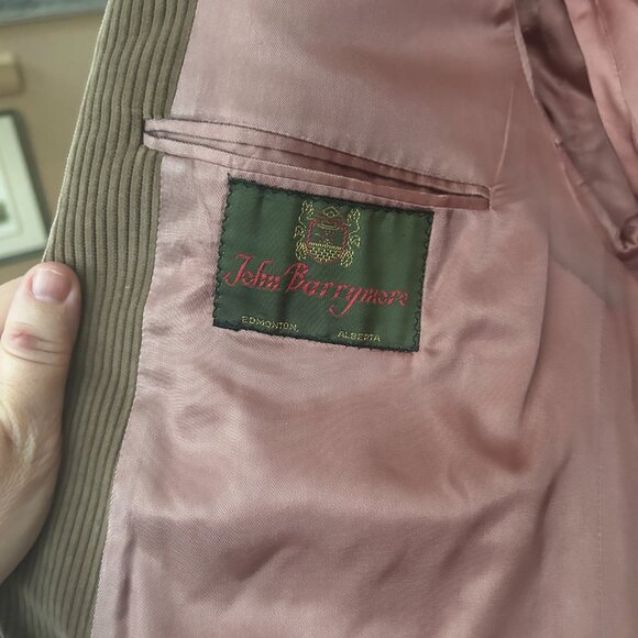 Vintage Daks of London Camel Corduroy Blazer 46R Est Teacher Academia Preppy - Picture 4 of 10